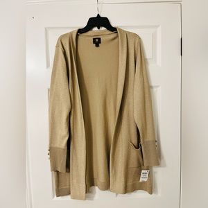 Sparkly gold cardigan